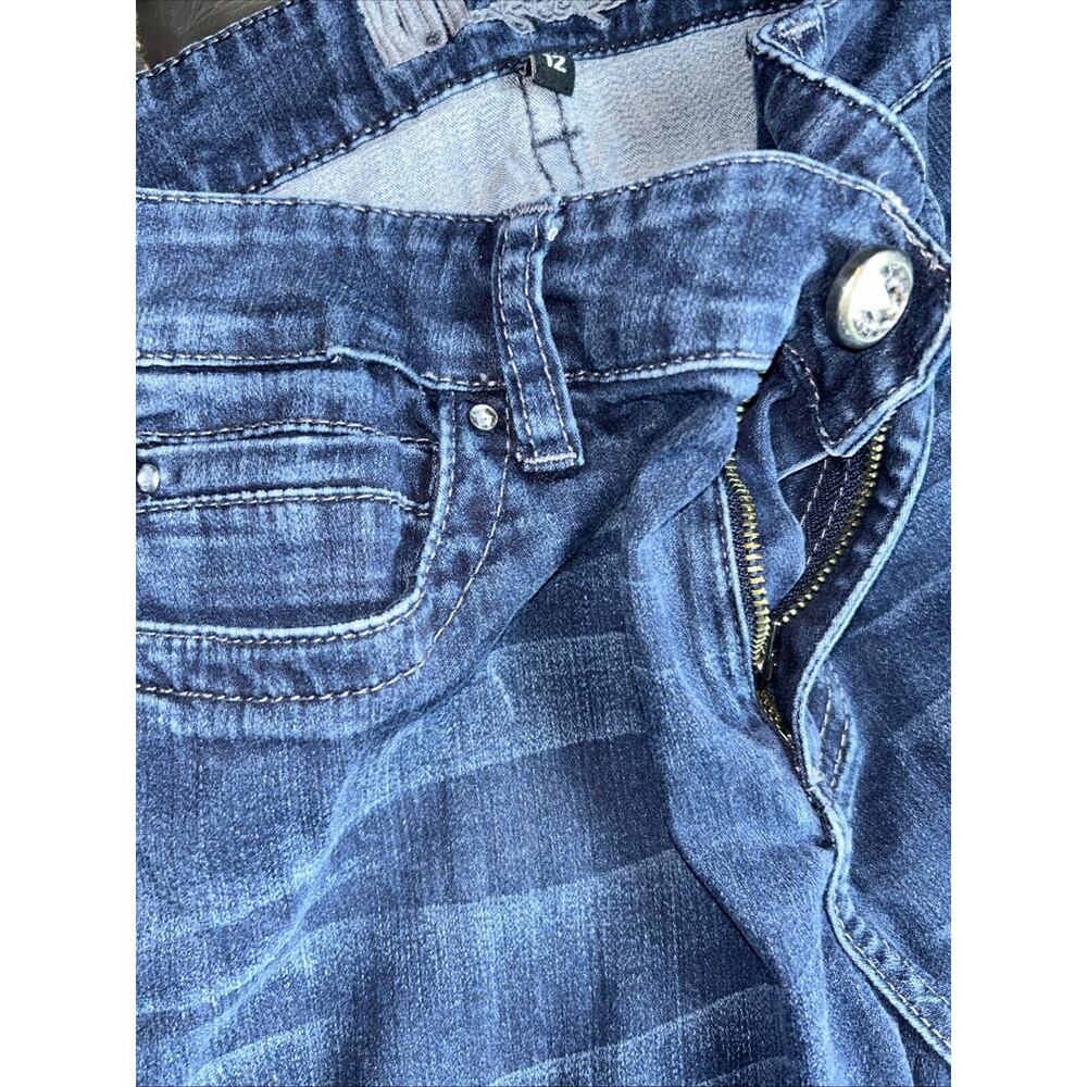 Women’s Kut from Kloth Farrah Baby Boot Denim jeans Size 12 Blue Streetwear - Picture 3 of 10